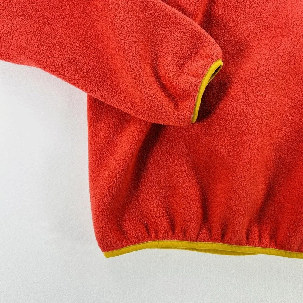 Patagonia Synchilla Fleece Jacket Kids XXL 18 Red Excellent Colorblock Zip 63520